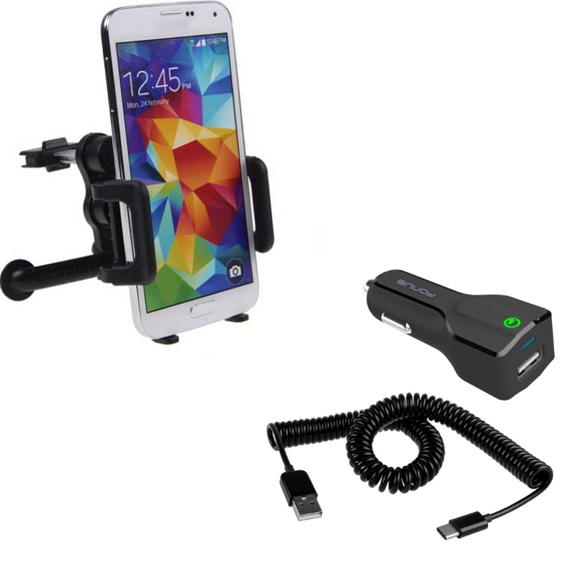 Car Mount with Car Charger for Samsung Galaxy S20/Ultra/Plus Phones