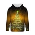 thumbnail image 4 of Sudadera con capucha para hombre, informal, con cordón, estampado navideño, deportiva, blusa de poliéster, 4 of 4