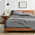 thumbnail image 4 of Bare Home Frost Gray Sandwashed Microfiber Sheet Set, Wrinkle Resistant, Deep Pocket, Full, 4 of 7