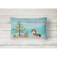 thumbnail image 2 of Carolines Treasures CK3459PW1216 Imperial Shih Tzu Christmas Tree Canvas Fabric Decorative Pillow, 12H x16W, multicolor, 2 of 4