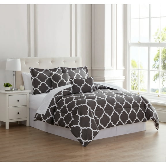 Kathy Ireland 6 Piece Trellis Oversized Comforter Set