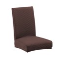 thumbnail image 2 of Injueey Funda sólida para silla de comedor, funda protectora giratoria Universal cómoda, resistente al desgaste, forma de diamante, estilo Simple Decoración del hogar marrón Injueey HA012483-02, 2 of 6