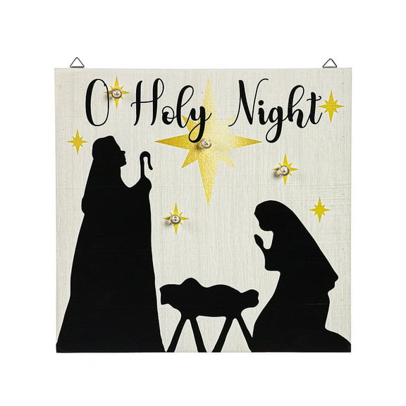 Evergreen Solar Sign-sational Greeter with Stake, O Holy Night