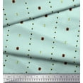 thumbnail image 2 of Soimoi Green polyester Crepe Fabric Butidar Jamdani Decor Fabric Printed Yard 42 Inch Wide, 2 of 2
