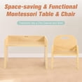thumbnail image 5 of Montessori Weaning Table and Chair Set for Toddlers, Kids Furniture for Play, Dining & Crafts, Ideal for Boys and Girls Aged 1-3 Years, 5 of 6