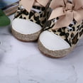thumbnail image 4 of Gureui Infant Baby Girl Shoes Leopard / Star Ankle Bowknot Soft-Soled Non-Slip Footwear 0-12M, 4 of 7