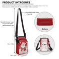 thumbnail image 6 of HELLHERO Piano Snowman Crossbody Bags Lightweight Men, Women for Daily Commute or Casual Outings 4.33x1.97x7.09, 6 of 7