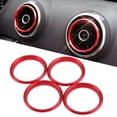 thumbnail image 1 of Cubierta de anillo de salida de ventilación de aleación de aluminio para reducir la pegatina de decoración para AUDI A3 S3 2013 ~ 2020 / Q2 2017 (rojo), 1 of 3