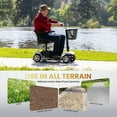 thumbnail image 4 of Arshin Mobility Scooter,4 Wheel Mobility Scooter for Adults,Senior,Electric Powered Wheelchair Chargeable Device for Travel,Silver, 4 of 17