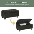thumbnail image 6 of Convenience Concepts Designs4Comfort 7th Avenue Storage Ottoman Bench, 6 of 8