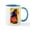 White/Blue Inside, variant on CafePress - Arabian 1 Flat - 11 oz Ceramic Mug - Novelty Coffee Tea Cup