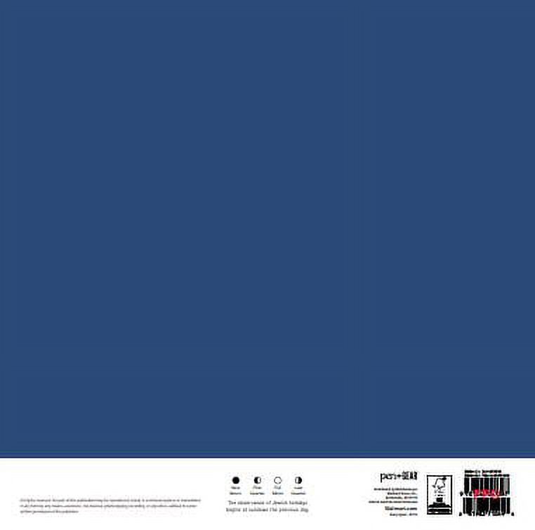 2023- 12 Month Calendar-Navy Border-12x12 Spiral bound- by Pen + Gear