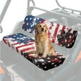 thumbnail image 3 of Yuyamidu American Flag UTV Seat Cushion Covers Compatible with Kawasaki Mule 3000 3010 3020 Replacement UTV Seat Cover Set Patriotic Bench Seats Cover Easy to Install, 3 of 7