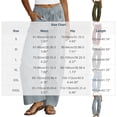 thumbnail image 3 of Neewe Women's Wide Leg Pants High Waist Ruffle Hem Casual Loose Long Trousers Solid Color Daily Lounge, 3 of 5