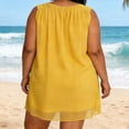 thumbnail image 6 of BUIGTTKLOP Plus Size Tank Tops for Women Sleeveless Shirts Causal V Neck Double Layered Loose Fitted Tunic Tops to Wear with Shorts, 6 of 6
