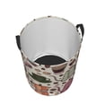 thumbnail image 3 of Daiia Vintage Coffee Round Laundry Basket with Handles Thickened Waterproof Circular hamper,Dirty Clothes Storage Basket for Bedroom,Bathroom,College Dorm-Small, 3 of 8