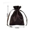 thumbnail image 3 of Efavormart 12PCS CHOCOLATE Satin Gift Bag Drawstring Pouch Wedding Favors Bridal Shower Candy Jewelry Bags - 3"x4", 3 of 11