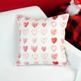 thumbnail image 3 of Valentine''s Day Pillow Cover 12x20 Red Pink Heart Watercolor Decoration Valentine Lumbar Throw Cushion Case for Bedroom Sofa Couch Home Decor, 3 of 6