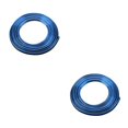 thumbnail image 1 of Transemion 5M Line Car Van Interior Decor Red Point Edge Gap Door Panel Molding N blue 2Set, 1 of 6