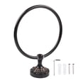 thumbnail image 5 of Antique Black Brass Towel Ring: Stylish Bathroom Accessory for Any Room!, 5 of 10