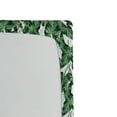 thumbnail image 3 of Ambesonne Leaves Fitted Sheet, Tropical Botany Leafy Garden, King Size, Green Cinnamon and White, 3 of 5
