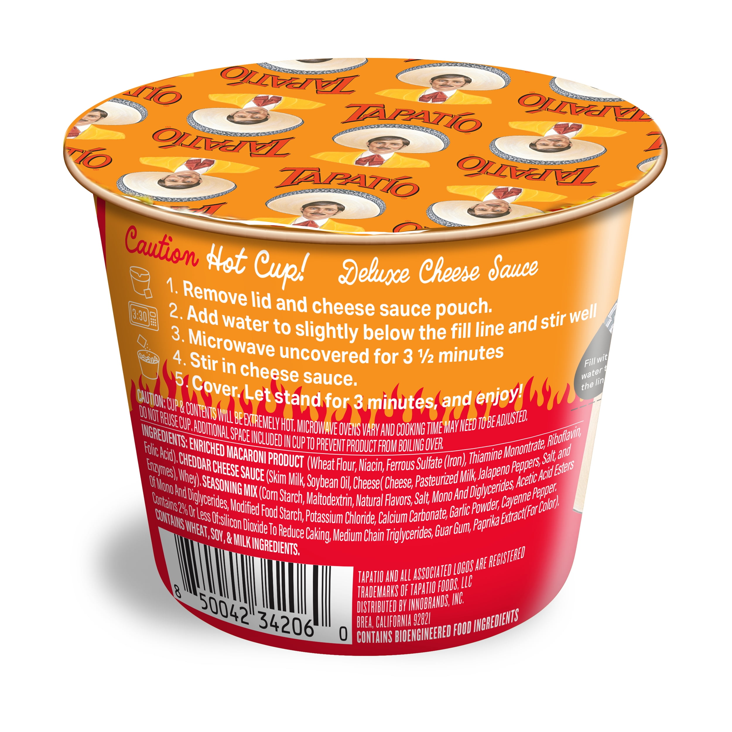 (8 pack) Tapatio Mac N Cheese Bowl Original, 2.4oz