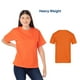 thumbnail image 2 of Playera Peso Completo de Cuello Redondo y Manga Corta, Unisex para Jóvenes, Color Naranja, 100% Algodón, Talla Extra Grande Yazbek J0300, 2 of 3