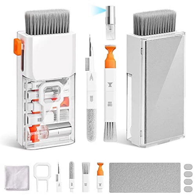 Professional Laptop Screen & Keyboard Cleaner Kit with Retractable Brushes