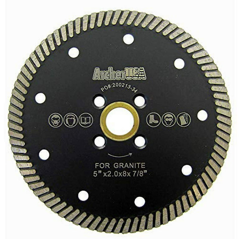 Archer USA 4.5 in. Narrow Turbo Diamond Blade for Granite Cutting Archer USA 4.5 in. Narrow Turbo Diamond Blade for Granite Cutting