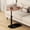 Light Wood, variant on C Shaped Side Table, Adjustable Height C Shaped End Table, 360°Swivel Couch Side Tables That Slide Under, Modern Small Coffee C Table End Table for Sofa/Bed/Bathtub, Rotating Tabletop (Wood)