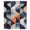 Dark Blue Dark Yellow Light Gray, variant on Navy Blue Burnt Orange Sheer Curtains 84 Inches Long, Geometric Retro Abstract Light Filering Curtains, Breathable Simi Curtain Privacy Drapes for Living Room Bedroom Lightweight Window Treatment