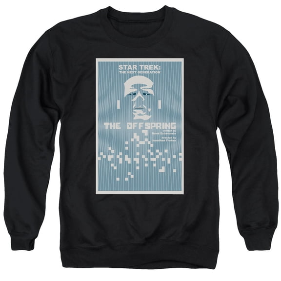 Star Trek Tng Season 3 Episode 16 Adult Crewneck Sweatshirt Black