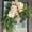 White, variant on Wreath Sash for Front Door, Rustic Hydrangea Eucalyptus Wreath with Decorative Bow, Farmhouse Door Wall Hanging Faux Greenery Indoor Outdoor Decor