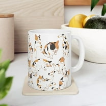 Funny Calico Cat Mug 11oz Cat Ceramic Coffee Mugs Calico Cat Gifts Cat Lover Gift Cat Coffee Mug Cat Dad Mug Cat Mom Cup Funny Cat Mug for Novelty Birthday Christmas Anniversary