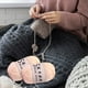 thumbnail image 4 of Hilo de algodón con leche para tejer muñecas y suéteres de bebé | Hilo suave para manualidades | Ovillo de lana para tejer bufandas, gorros y decoración del hogar, 4 of 6