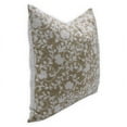 thumbnail image 3 of Fabdivine Block Print Throw Pillow Cover, 14x20 Inch Pure Linen Handmade Cushion Cover, Floral Print Boho Design Gray Pillow Cover for Sofa and Couch, 3 of 5