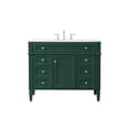 thumbnail image 3 of 42 inch single bathroom vanity in green, 3 of 8