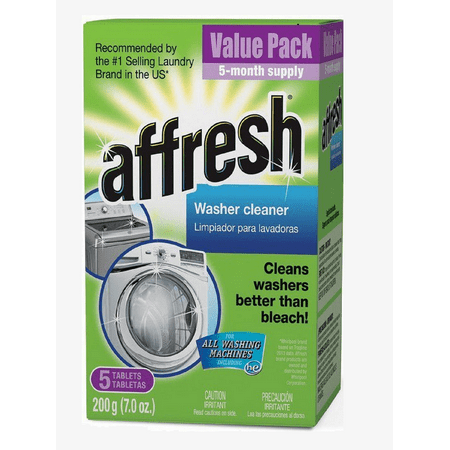 Washer Cleaner Tablet for Residue Odor Mildew 5 PAK