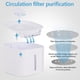 thumbnail image 3 of Fuente para beber gatos, fuente para perros y gatos de 3l con ventana de nivel de agua, dispensador de filtro orgánico fuente de agua silenciosa para mascotas, para perros y gatos Feliz Sencillez, 3 of 5