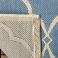 thumbnail image 5 of SAFAVIEH Beach House Sharla Geometric Indoor/Outdoor Area Rug, Blue/Creme, 4' x 4' Round, 5 of 6