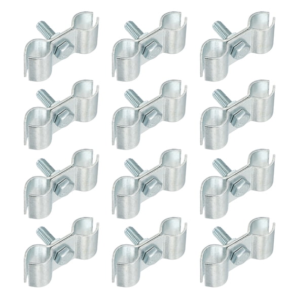 Uxcell 12Pcs Chain Link Fence Panel Clamps 1/2" Galvanized Dog Kennel Clamps