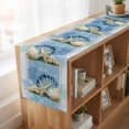 thumbnail image 6 of Table Runners 60 Inches Long Dress Scarves, Blue Coastal Starfish Farmhouse Kitchen/Dining Table Runner, Small Coffee Tablerunners, Vintage Grey Nautical Coral Summer 13x60 Inch, 6 of 9