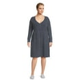 thumbnail image 2 of Terra & Sky Women's Plus Size Waffle Knit Babydoll Dress, 2 of 5
