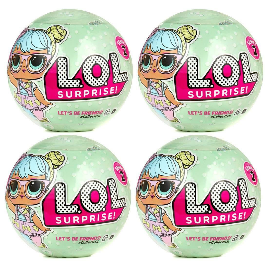 4 Pack - L.O.L. Surprise! Big Sisters Series 2 Very Rare - LOL Surprise