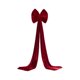 thumbnail image 2 of Adornos Colgantes de Tela Flocada con Lazo Rojo para Ambientes Festivos., 2 of 7