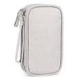 thumbnail image 2 of Bolsa de Almacenamiento PortáTil de Dos Niveles para Productos Digitales: Organizador de Viaje para Cables USB, Auriculares y Accesorios, Color Gris, 2 of 5