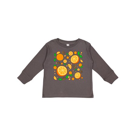 

Inktastic Lots of Oranges- citrus fun Boys or Girls Long Sleeve Toddler T-Shirt