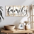 thumbnail image 3 of Elephant Stock Family Live Laugh Love Typography Wall Art - Horizontal Multi Panel Canvas - Living Room Wall Decor - Inspirational And Typography Multi Panel - Beige And White Decor - 26" x 12", 3 of 8