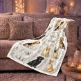 thumbnail image 6 of Dog Portrait Collection, Cozy Pet Portrait Pattern, Warm Flannel Blanket for Living Room and Bedroom with Detailed Artwork, Dog Lovers Thanksgiving Gift, Pet Lover Home Decor, 6 of 9