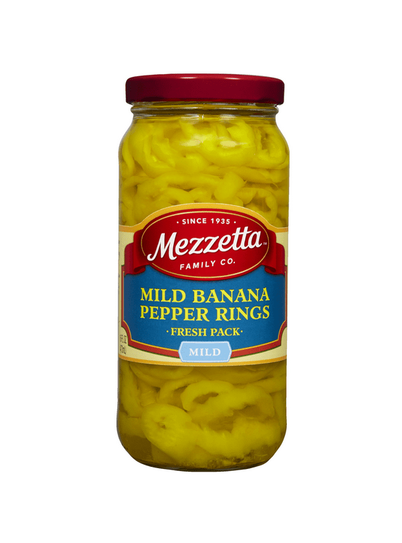 Mezzetta Mild Banana Pepper Rings, 16 fl oz Jar